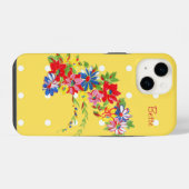 ヴィンテージ フローラル i iPhoneケース (裏面横)