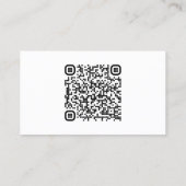 ヴィンテージ フローラル QRコード ウェディング RSVP ビジネス 名刺 (裏面)