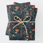 ヴィンテージ、フローラ、カラフル、野草畑 ラッピングペーパーシート (インサイチュ)