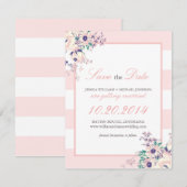 ヴィンテージ フローラ 保存日付 セーブザデート (正面/裏面)