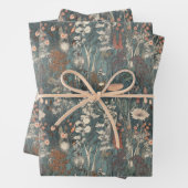 ヴィンテージ,フローラ，柔らかい色，野花のフィールド ラッピングペーパーシート (インサイチュ)