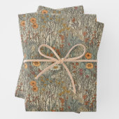 ヴィンテージ,フローラ,柔らかい色,野花のフィールド ラッピングペーパーシート (インサイチュ)