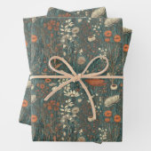 ヴィンテージ,フローラ,柔らかい色,野花のフィールド ラッピングペーパーシート (インサイチュ)