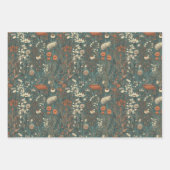 ヴィンテージ,フローラ,秋,野草 ラッピングペーパーシート (正面2)