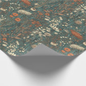 ヴィンテージ,フローラ,秋,野草 ラッピングペーパー (角)