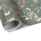 ヴィンテージ,フローラ,秋,野草 ラッピングペーパー (ロールコーナー)