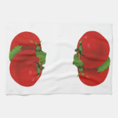 ヴィンテージ フーズ オーガニック レッド ライプ ヘリルーム トマト キッチンタオル (横)