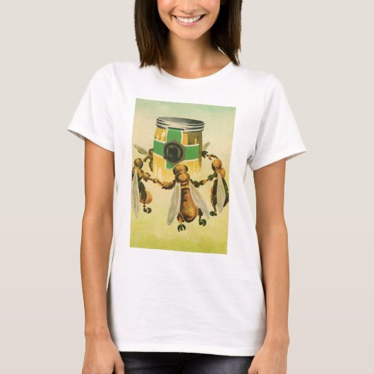 ヴィンテージ フード はちみつ ビン ダンス Tシャツ (正面)
