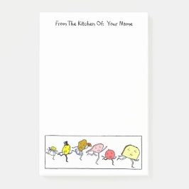 ヴィンテージ フード カスタム ポストイット ノート