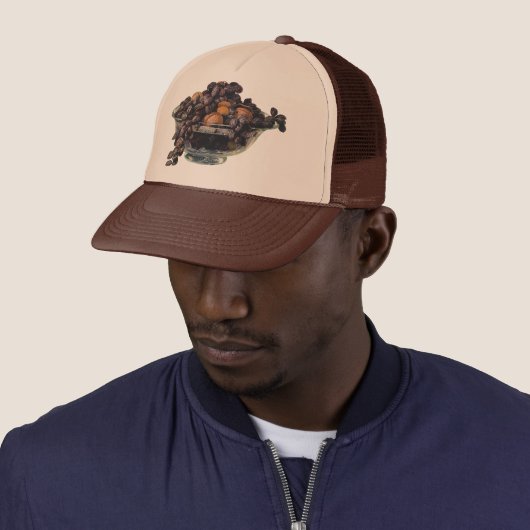 ヴィンテージ フード、クルミとアーモンド、果物とナッツ キャップ (インサイチュ)