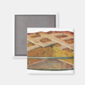 ヴィンテージ フード、デザート、感謝祭のパンプキン パイ マグネット (正面/裏面)