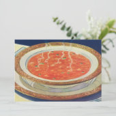 ヴィンテージ フード、トマトと豆のホットスープ (スタンド正面)