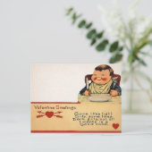 ヴィンテージ フード バレンタイン ポストカード (スタンド正面)