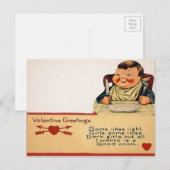 ヴィンテージ フード バレンタイン ポストカード (正面/裏面)