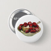 ヴィンテージ フード ヘルシー ブランチ シリアル いちご 缶バッジ (正面&裏面)