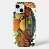 ヴィンテージ フード、ボウルに入った各種の果物 Case-Mate iPhoneケース (裏面)