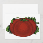 ヴィンテージ フード、熟したトマト、野菜と果物 (正面/裏面)