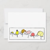 ヴィンテージ フード 編集可能なキッチン 名刺 ノートカード (裏面)