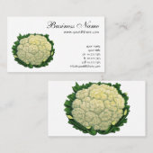 ヴィンテージ フード 野菜 コリフラワー 名刺 (正面/裏面)