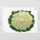 ヴィンテージ フード 野菜 ベジタブル カリフラワー (正面/裏面)