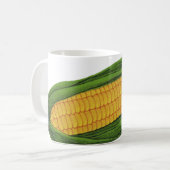 ヴィンテージ フード 野菜; 黄色のとうもろこし コーヒーマグカップ (正面左)