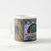 ヴィンテージ「ブックワーム」コーヒーブランド コーヒーマグカップ (正面左)