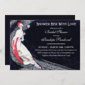 ヴィンテージ ブライダルシャワー 招待状 (正面/裏面)