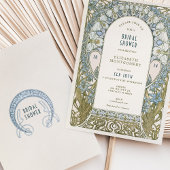 ヴィンテージ ブライダルシャワー 招待状 アールヌーヴォー デコ