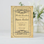 ヴィンテージ ブライダル イベント チケット 招待状 (スタンド正面)