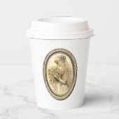 ヴィンテージ ブライダル シャワー ビクトリアン ウェディング ブライド 紙コップ (裏面)