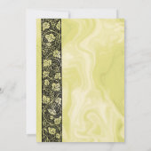 ヴィンテージ ブライダル シャワー, ビクトリアン グレープ ヴァイン リーブ 招待状 (裏面)