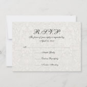 ヴィンテージ ブライダル 花嫁 アンティーク ホワイト ウェディング 招待状 (裏面)