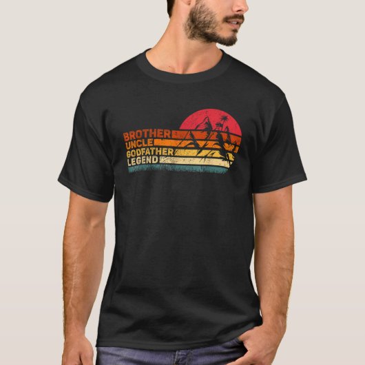 ヴィンテージ ブラザー おじ 神 父のレジェンド 面白い 父 Tシャツ (正面)