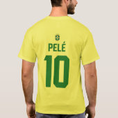 ヴィンテージ ブラジル サッカー ユニフォーム風 Tシャツ (裏面)