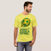 ヴィンテージ ブラジル サッカー ユニフォーム風 Tシャツ (正面フル)