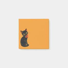ヴィンテージ ブラックキャット ハロウィン ポストイット