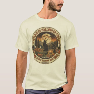 ヴィンテージ ブラックキャット ハロウィン レトロ 1970年代 スプーキー シー Tシャツ