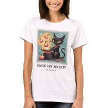 ヴィンテージ ブラックキャット ハロウィンTシャツ