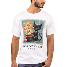 ヴィンテージ ブラックキャット ハロウィンTシャツ