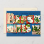 ヴィンテージ ブラックヒルズSD  サウシング ポストカード (正面/裏面)