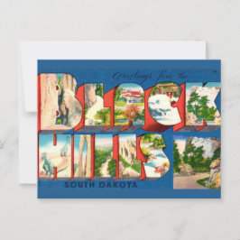 ヴィンテージ ブラックヒルズSD  サウシング ポストカード