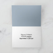 ヴィンテージ ブラック カー バースデー カード (内部)