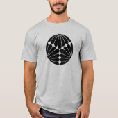 ヴィンテージ ブラック キク 菊紋 オリエンタル Tシャツ (正面)