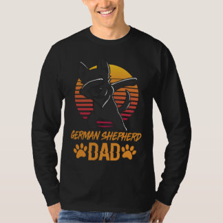 ヴィンテージ ブラック ジャーマンシェパード パパ 父の日ギフト  Tシャツ