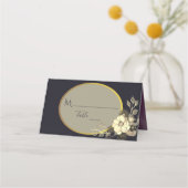 ヴィンテージ ブラック プレイスカード (正面)