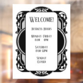 ヴィンテージ ブラック＆ホワイト ウィンドウサイン (シート2)