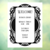 ヴィンテージ ブラック＆ホワイト ウィンドウサイン (シート3)