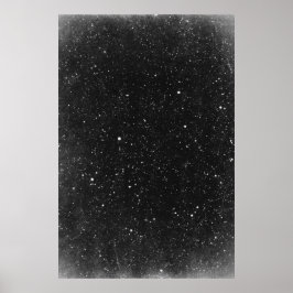 ヴィンテージ ブラック ホワイト 星空 夜空 写真 ポスター