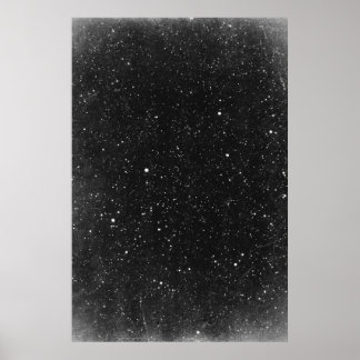 ヴィンテージ ブラック ホワイト 星空 夜空 写真 ポスター