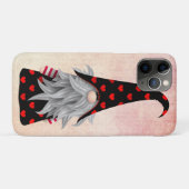 ヴィンテージ ブラック&レッド グノーム ハート ウォーターカラー Case-Mate iPhoneケース (裏面(横))